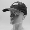 Embroidered Gone Fishing Hats for Men Women, Adjustable Washed Black