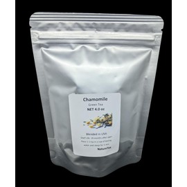 Nature Tea Chamomile Green Tea - 1 oz (28g) Loose Leaf Blends, , SHIP from USA