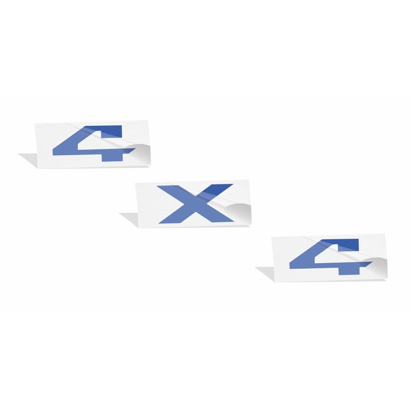 Reflective Concepts 4x4 Emblem Overlay Decal Sticker -Fits: 2009-2018 Ram