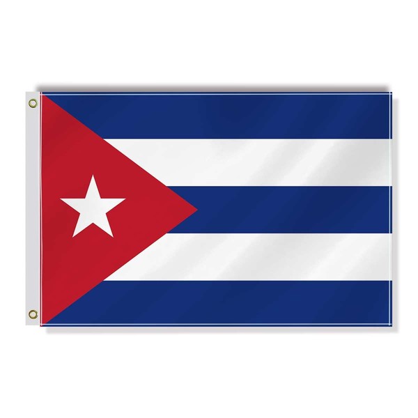 Cuba Small Flag,12×18 Inch Two Layer Fabric Small Banner,1×1.5 FT