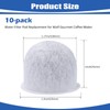 10Pcs Wolf Coffee Maker Water Filter Pods Replacement, Charcoal Coffee