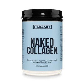 NAKED Caramel Collagen Peptides Protein Powder, 25 Servings, Pasture-Raised, Grass-Fed Hydrolyzed Collagen Supplement, Paleo Friendly, Non-GMO, Keto, 