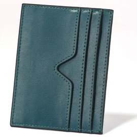 DONWORD RFID Slim Leather Card Case Wallet Minimalist Credit Card Holder Money Clip for Men & Women