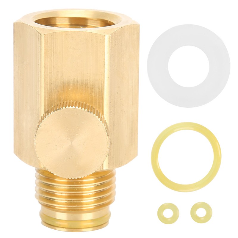 Soda Cylinder Adapter Valve with Switch Female Thread TR21-4 to