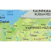 Wall Map of Poland Paper Laminated 23.4 x 16.5 inches