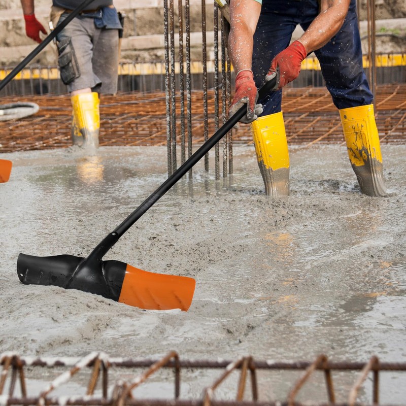 PLEXON 50" Concrete Placer 20" Wide Blade with Metal Handle,