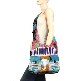 Bohemian Hippie Crossbody Shoulder Bag Sling Cotton Handmade Variety Patterns
