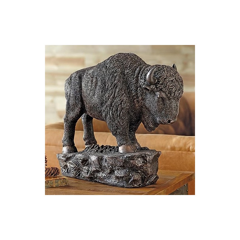 BLACK FOREST DECOR Buffalo Ridge Sculpture - Large