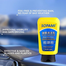  Oil Film Cleaning Emulsion, Quick Effect Oil Cleaning Emulsion - Car Window Glass Coating Remover
