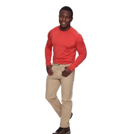 LizardHead Mens Saguaro Utility Pants - Comfortable, Stretchable with Zipper Pocket (US, Waist, 32, Regular, Tan)