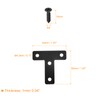 sourcing map T Shape Bracket, 50x50x1mm Carbon Steel Mending Plates