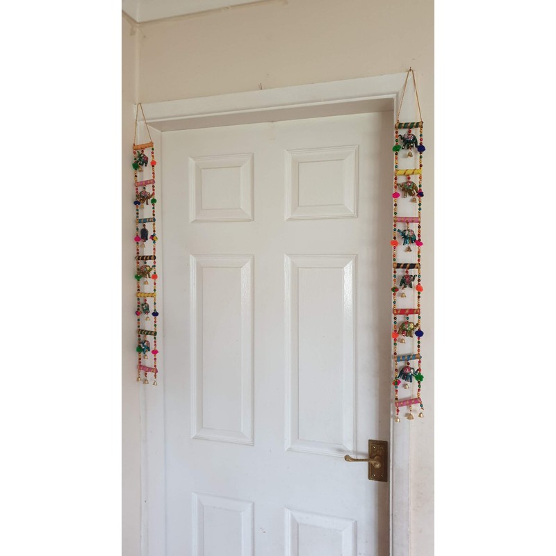 Estationeryhouse INDIAN HANGING ELEPHANTS 2 pcs Decoration Wall Door Window
