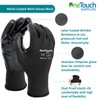 A406 12 Pair Black Nitrile Coated Gloves Work Gloves Nylon