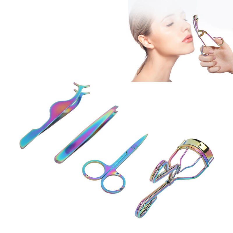 Eyelash Curler Set Humanized Design Colorful Durable Eyelash Curling Tools