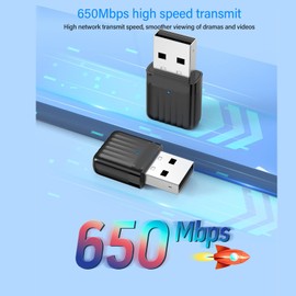 Dual Band Performance, Transmit and Receive Modes, Enhanced Security USB Adapter for Win XP 7 8 8.1 10 11 with Wide Compatibility