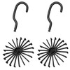 SUNTRADE 4PCS 360 Degrees Rotating Scarf Tie Hanger 20 Hooks