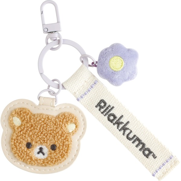 San-x RILAKKUMA AB32201 Rilakkuma Patch Keychain