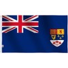 Double Sides Old Canada Blue Ensign Flags 2.5x5Ft-Glossy Silk Satin
