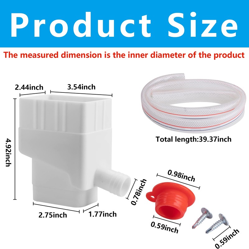 Rainwater Collection System-Rainwater Collection Diverter Connector System-Raindrop Rainwater Colander Kit