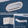 PRANDOM Fodable Storage Baskets for Closet [5-Pack] Decorative Fabric Storage
