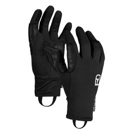 ORTOVOX FLEECE LIGHT GLOVE M, 56369, Black Raven, S