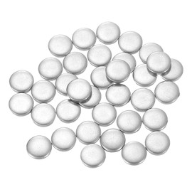 uxcell 50Pcs Stainless Steel Disc, 1/4"(6mm) Dia 0.04"(1mm) Thick 304 Stainless Steel Flat Round Sheet Blank Round Circle Plate for Crafts Metal Stamping and Jewelry Making