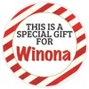 This is a Gift for Winona - Circle Sticker Decal