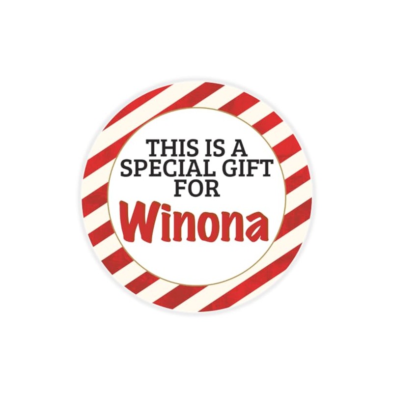 This is a Gift for Winona - Circle Sticker Decal