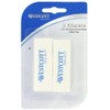 Westcott Eraser 2-Pack, White, Standard, 14610