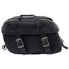 Milwaukee Leather SH57701 Black Medium PVC Zip-Off Motorcycle Saddlebag -