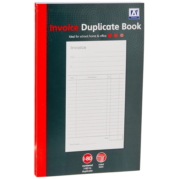 Anker International Stationary"1-80" Invoice Duplicate Book, A5