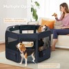 PETSFIT Dog Playpen, 45.5" Sturdy Pop Up Dog Kennel Foldable