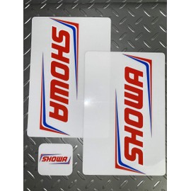 SHOWA Factory Fork Suspension Decals Stickers Shock Red Blue