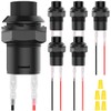 MKBKLLJY 6Pcs Self-locking Push Button Switch 12mm AC 250V/1.5A 125V/3A