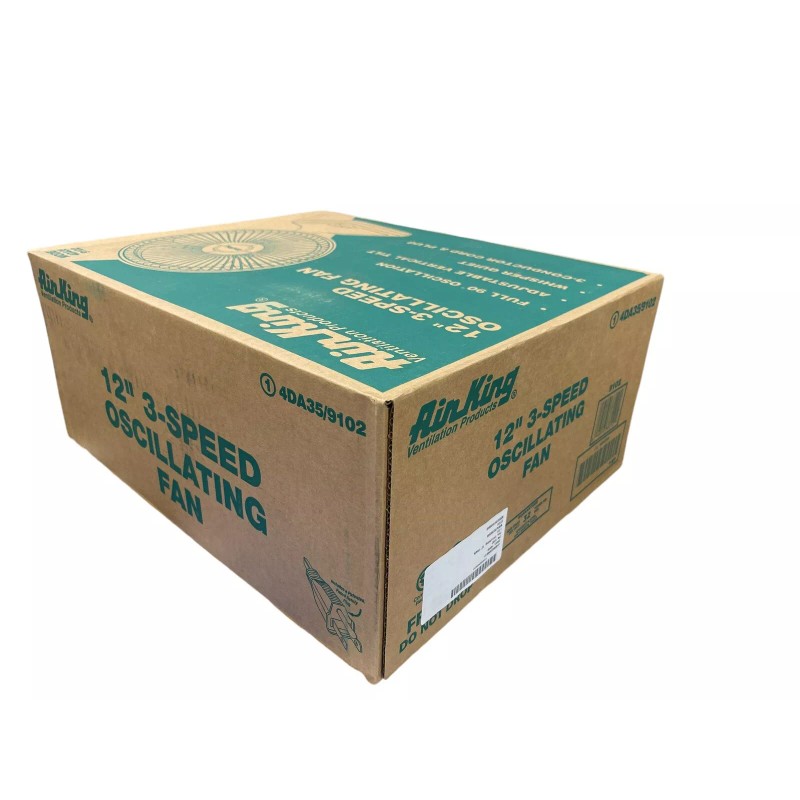 Air King 9102 12" Table & Floor Fan, Oscillating, 3