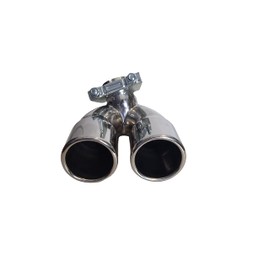 Cartuner Exhaust Trim Fortwo Type 451 Year of Manufacture 03/2007 to 08/2010 45 kW & 52 kW Stainless Steel Double Tailpipe Trim Exhaust Trim Tailpipe Sport Exhaust 2 x 60 mm