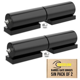 Heavy Duty Hinges for Metal, 5" Weld On, Wrought Iron Gate Hinge, Trailer Gate Weld On, Weldable Hinges, Bisagras para Puertas de Metal, 550 lb Load, Ball Bearing, 4-Piece Set