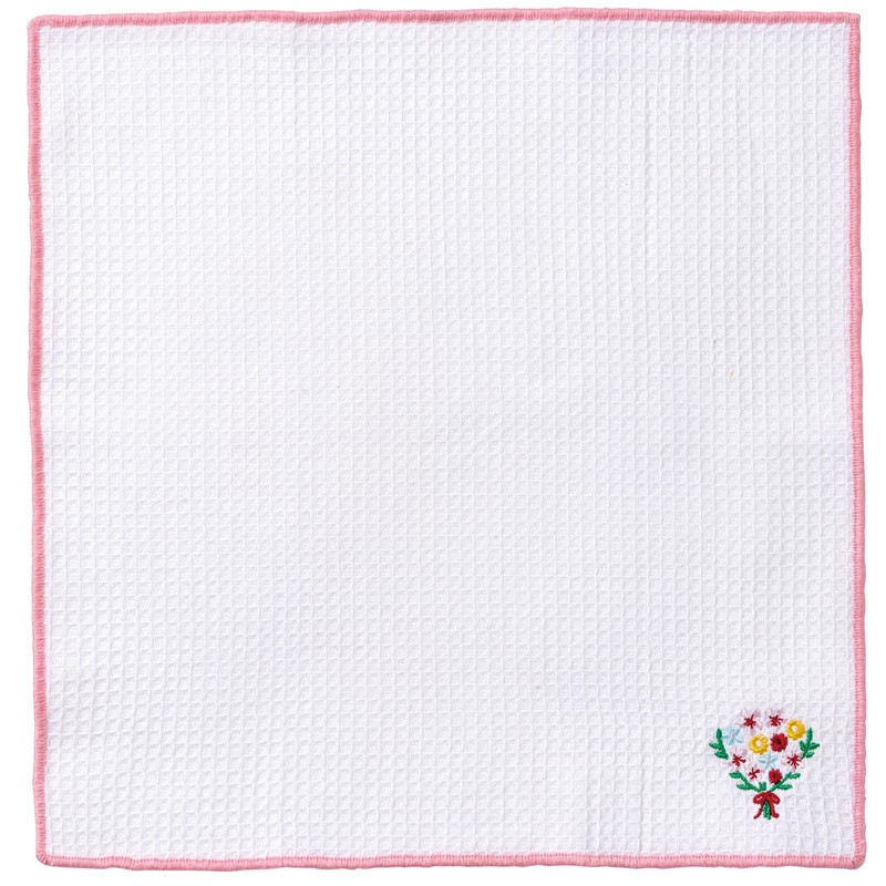 REP Pink Bouquet Kitchen Cloth Light Pink Size: Approx. 11.8
