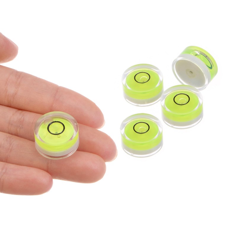 Kozelo 5pcs Small Circular Bubble Spirit Levels - [18mm Diameter