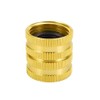 Hooshing 3/4" GHT Female to Female Garden Hose Connector Solid