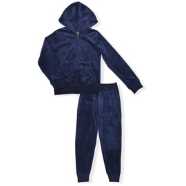 Cheetah Girls 2 Piece Velour Jogger Set, Hoodie and Sweatpants Tracksuit, Sports Outfit