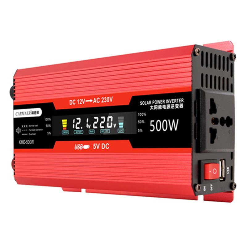 500W Car Power Inverter AC Converter Solar Inverter LCD Digital