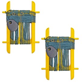 Quickdraw 2 x Yellow Crab Lines – 11m Nylon Hand Line with Weight & Bait Bag – Safe Crabbing Kit for Kids – No Hooks – Crabbing Line Set for Children – Ideal for Rock Pools and Beach Days