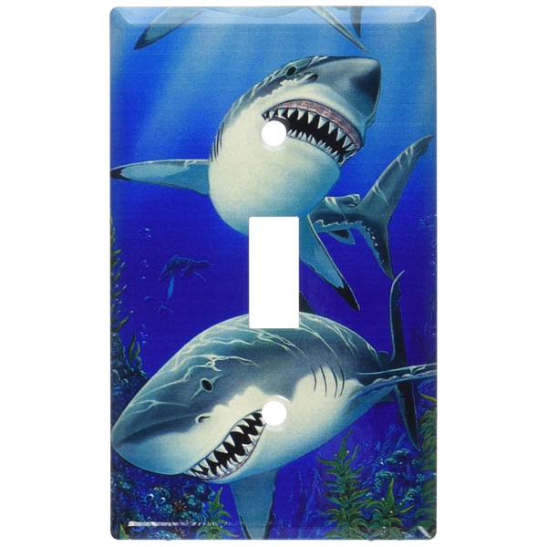 Art Plates - Sharks Switch Plate - Single Toggle
