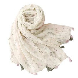 FAIRYGATE Scarf Gifts for Women Ladies Scarfs Lightweight Clearance Scarf Women Super Soft Skin friendly Shawl Wrap with Tassels Snug Women's Scarves & Wraps 33236