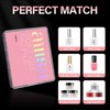 AILLSA Medium Square Nail Tips Soft Gel Full Cover Half