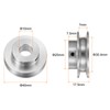 sourcing map Single Groove Pulley 10 mm Fixed Bore 40