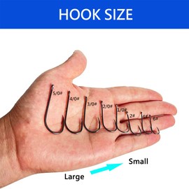AMHDV 200pcs/pack Baitholder Fishing Hooks Forged Long Shanked Fishing Hook Barbed Shank Beak Bait Holder Hooks (200pcs-2/0#, Black)