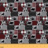Bear Deer Fabric by The Yard 3 Yards Plaid Effects