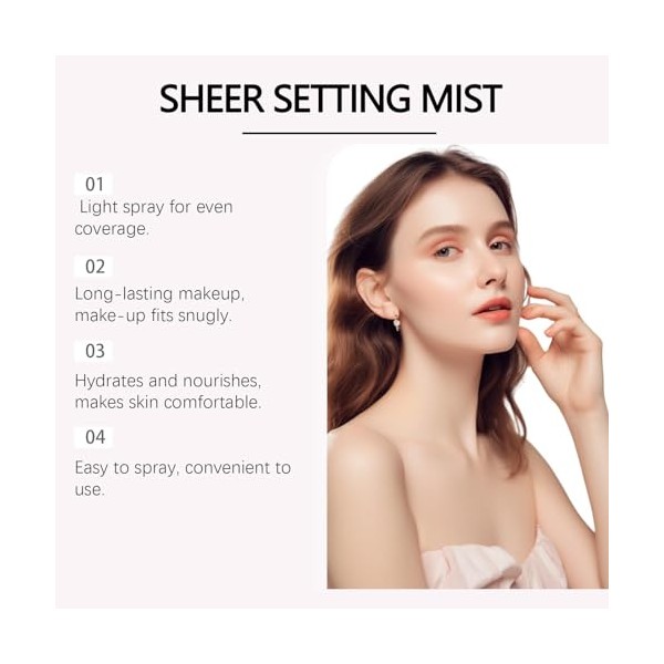 Sheghy Sheghy Sunglaze Sheer Setting Mist Sunscreen SPF 50, Broad